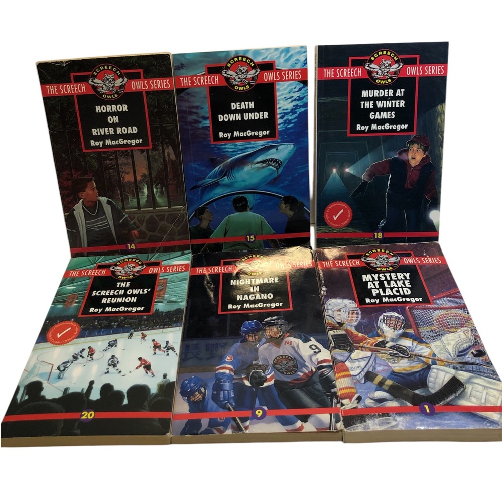 Lot of 6 The Screech Owls Books Roy MacGregor Hockey Series Canadian